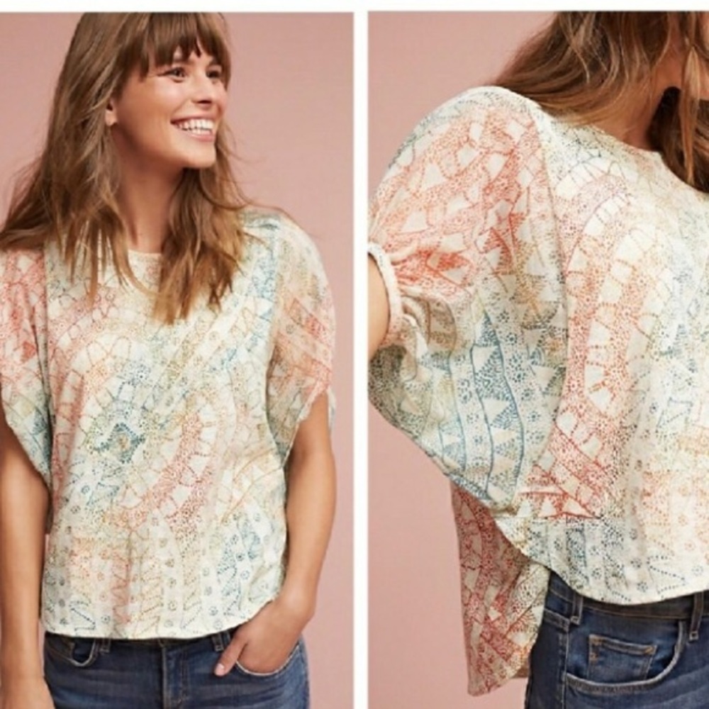 Anthropologie Briony Top Eri + Ali top Sz SM